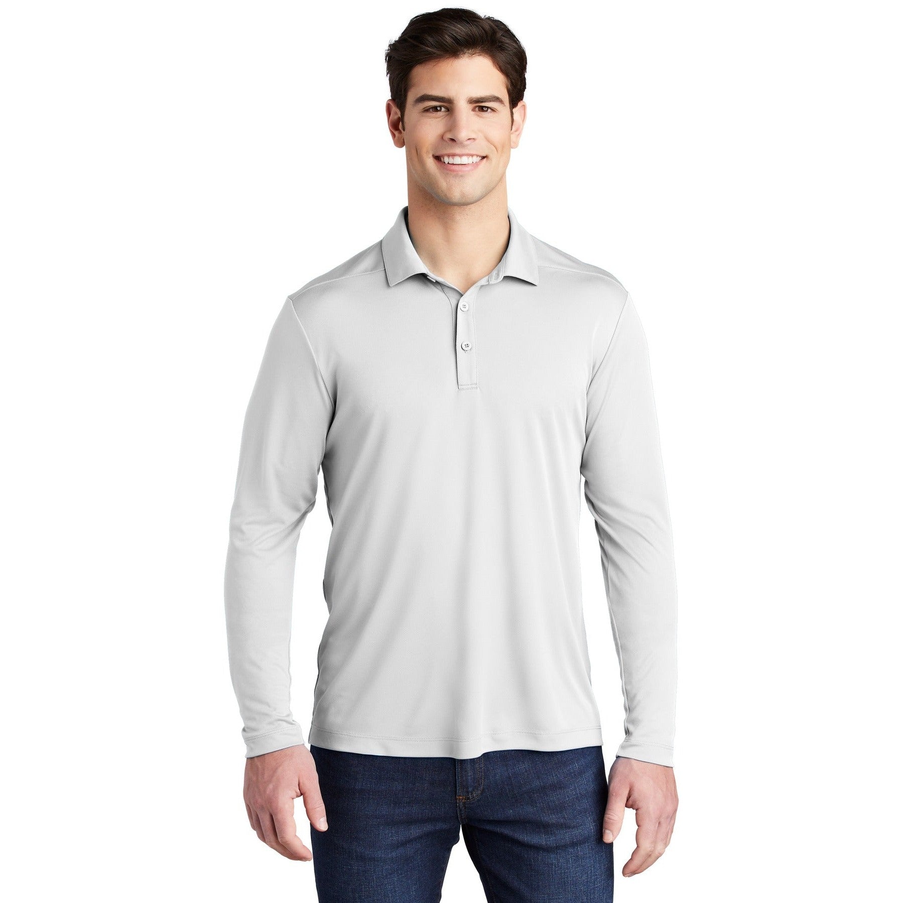 Sport-Tek-Sport-Tek ® Posi-UV® Pro Long Sleeve Polo. ST520LS-MedTech-9